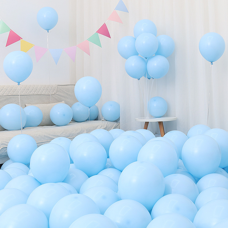 国慶節、中秋節、マカロン風船、卒業式、子供の誕生日デコレーション、シーンレイアウト、ピンク、多色、厚手|undefined