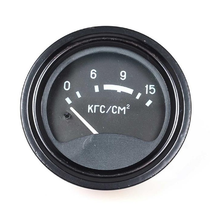 Oil pressure gauge UK138 0-15 24V suitable for MTZ tractors with indicator light MrGauge