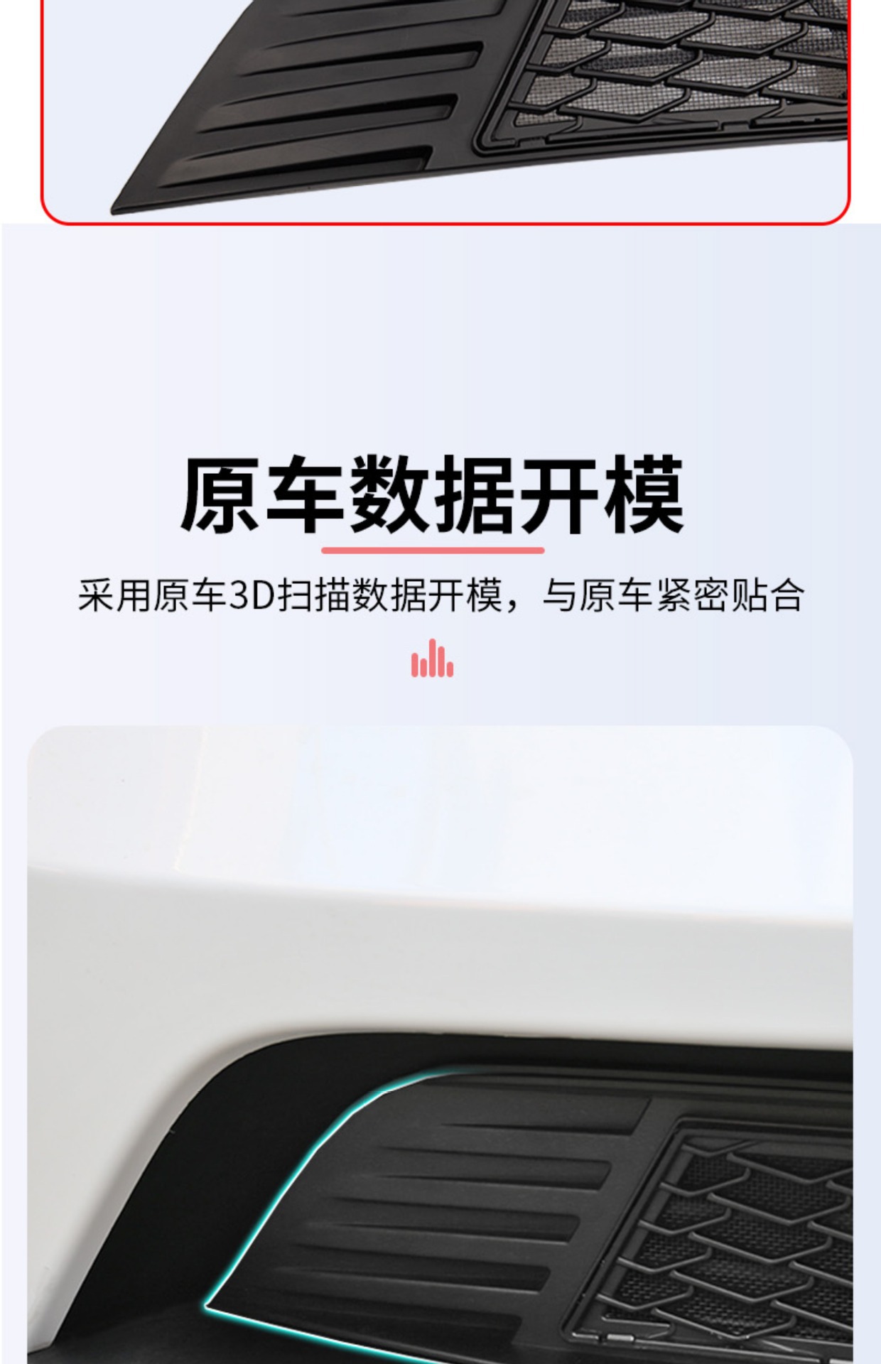Suitable for 6-Seater Tesla Updated Version Model Y/3/Yl, Detachable Insect-Proof Net, Water Tank Grille, Air Intake Protection Cover