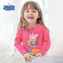 小猪佩奇儿童T恤长袖圆领打底洋气春秋卡通童装上衣【限价29元】