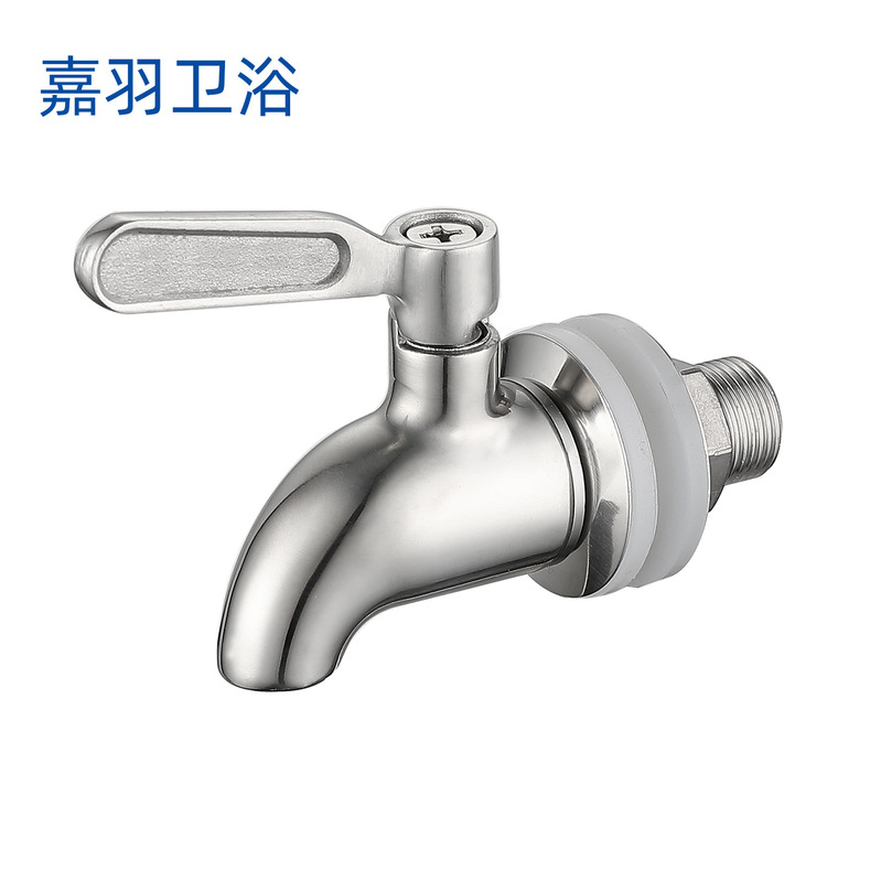 304 Stainless Steel Wine Barrel Faucet, Drinking Bucket, Glassware, Wine Brewing M12 Accessories, Quick-Open, Extended with Lock, Extended Version