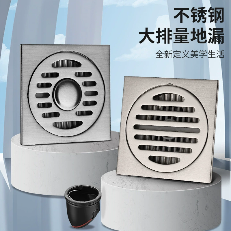 Трап из нержавеющей стали весь медный трап для пола сердечник Туалет канализация душевая комната отель бытовой дезодорант большого объема артефакт