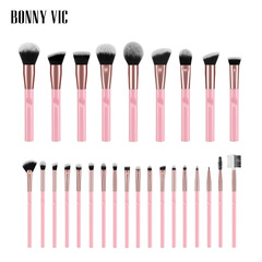 BV邦尼單支化妝刷眼影刷粉底刷暈染刷散粉刷遮瑕刷粉色美妝工具