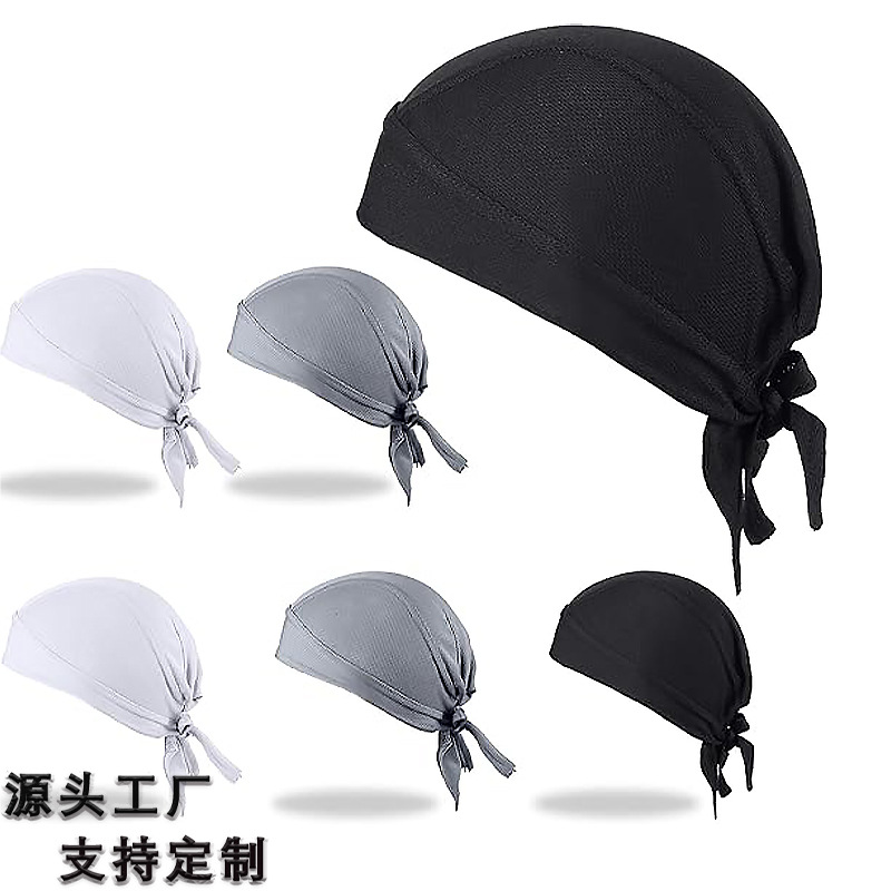 Outdoor Cycling Pirate Hat Sports Turban Moisture-Wicking Breathable Sun Protection Helmet Lining Non-Slip