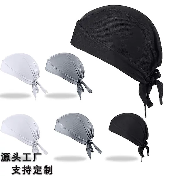 Outdoor Cycling Pirate Hat Sports Turban Moisture-Wicking Breathable Sun Protection Helmet Lining Non-Slip