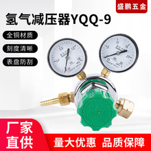 氢气减压器YQQ系列 单级式全铜型标准气液化压力表防震氢气减压阀