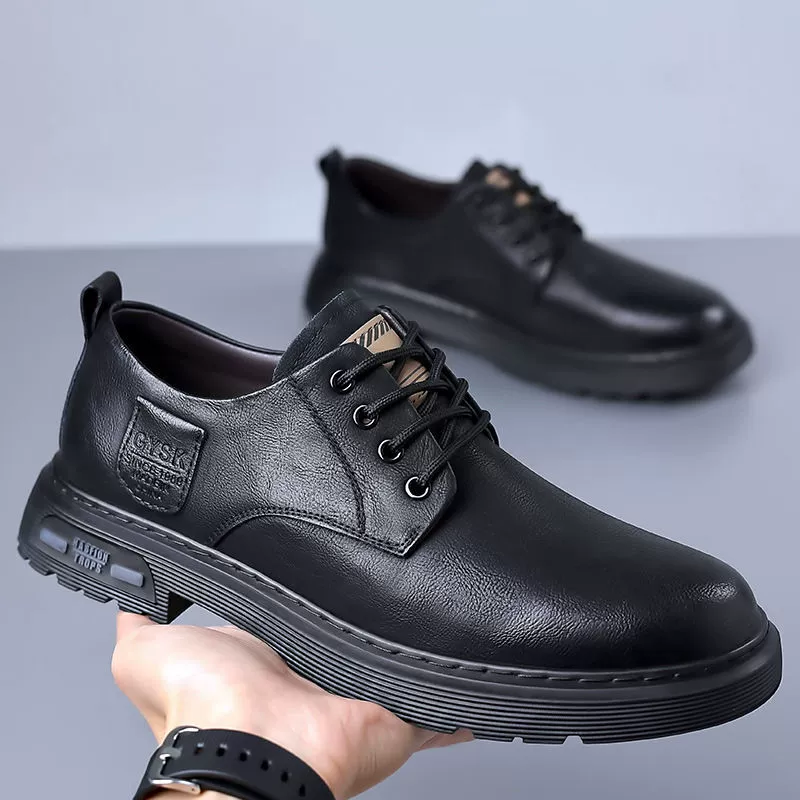 [Качественная мужская обувь] модная высококачественная деловая кожаная обувь на мягкой подошве в британском стиле, самая подходящая для повседневной обуви