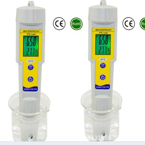 酸度计ph计酸碱度测试仪618便携式ph带温度PH METER酸碱度测试笔