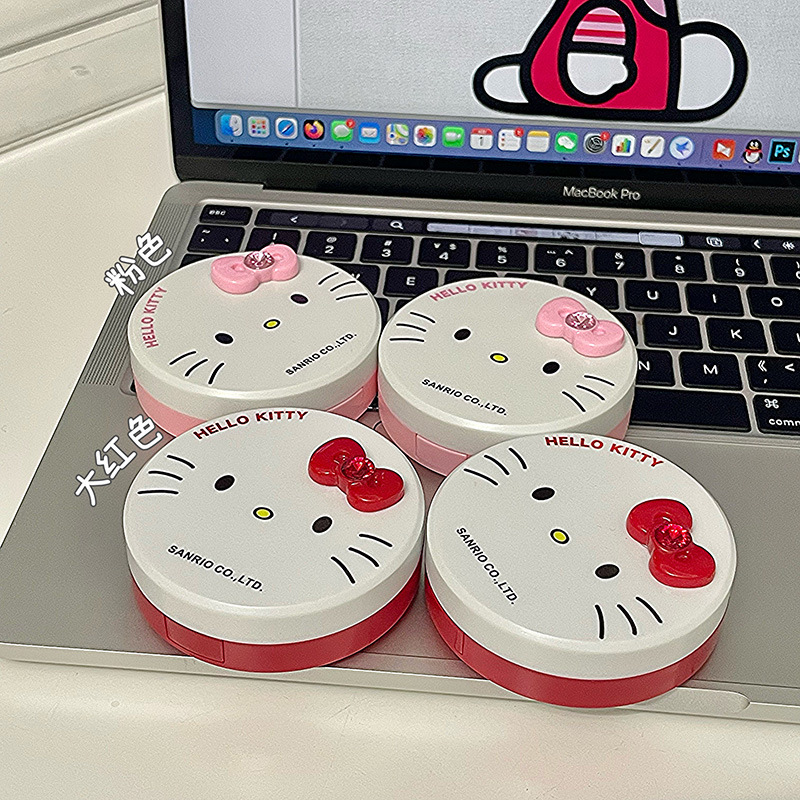 Cute 3D Diamond-Shaped Red Contact Lens Case with Mirror for Girls Cute 3D Diamond-Shaped Red Contact Lens Case with Mirror for Girls