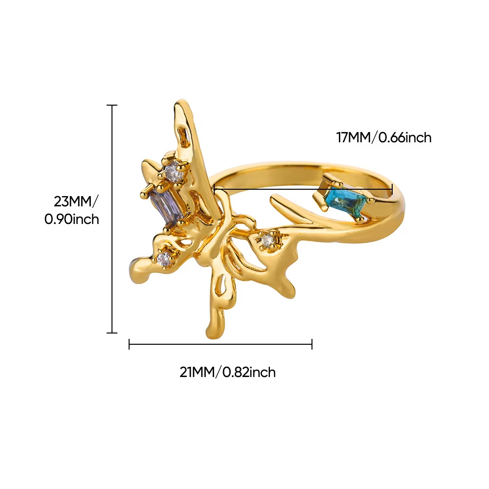 6g Weight Open Rings Classification Adjustable, One Size Ring Size 1 Piece Quantity Daily, Street Occasion Copper Material Star, Flower Pattern All Seasons Season Women's Gender Elegant, Lady Style Wholesale Jewelry Elegant Lady Star Flower Copper Open Rings 9