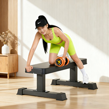 外贸单2MM管壁哑铃平凳卧推平板凳臀推凳大平凳健身椅健身房运动
