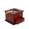 红木烟灰缸创意个性办公室客厅防飞灰实木制灭烟缸烟缸创意多功能