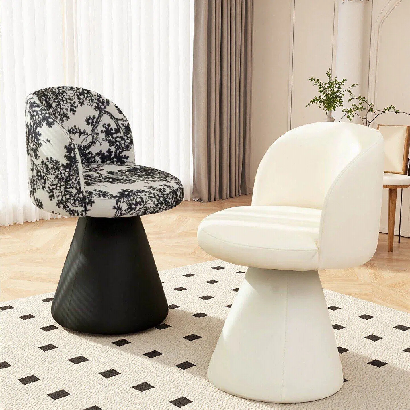 Light Luxury Makeup Stool for Bedroom, Modern Minimalist Dressing Table Chair for Small Apartments, Bedroom Makeup Chair