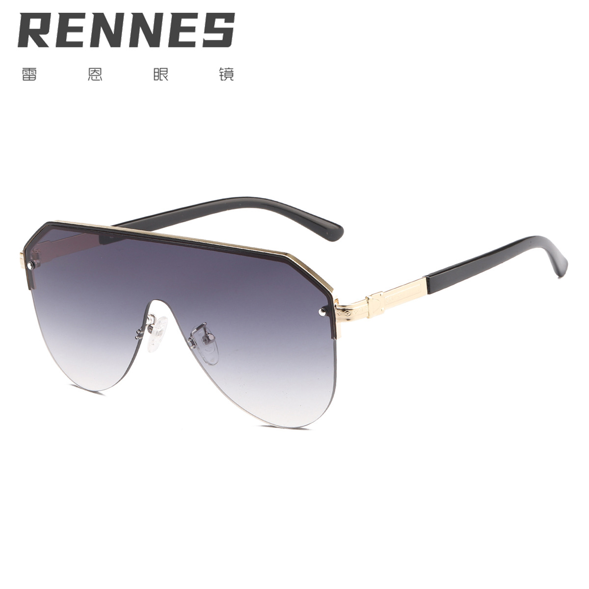 2021 nueva lente de una sola pieza gafas de sol de moda retro gafas de sol de moda calle tiro gafas de sol 2573