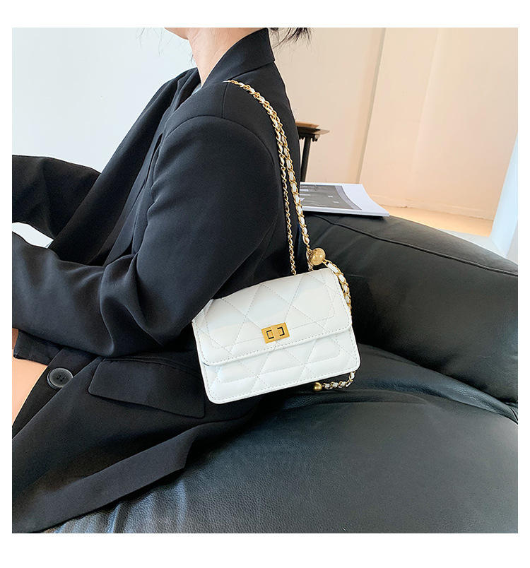 High quality, bags this year, 2024 new trendy and trendy, niche design, ins chain black crossbody bag for women_voghion.com