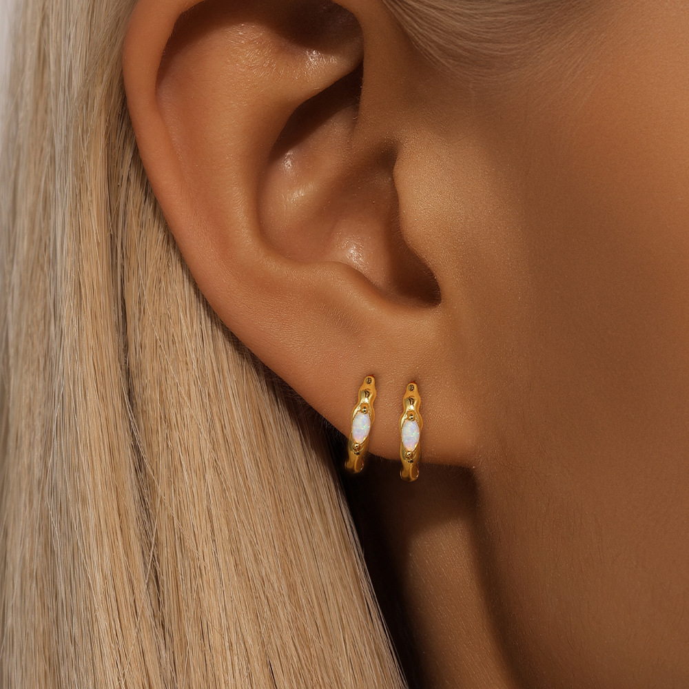 4g Weight 925 Sterling Silver Ear Needle Material Zircon Inlay Material Earrings Classification 1 Pair Quantity Holiday, Daily Occasion 925 Sterling Silver Material Geometric Pattern Women's Gender Inlay Design Simple Style, Shiny Style 1 Pair 925 Sterling Silver Zircon Geometric Earrings 8