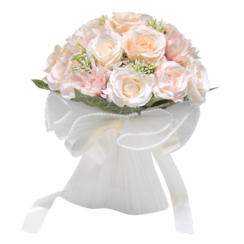 022 Outdoor wedding simulated rose bouquet cross-border Western-style forest handheld bouquet new bride's bouquet