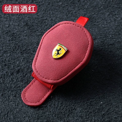 Suitable for Various Models of – Car Glasses Clip/Bill Clip - red-suede-red-glasses-clip