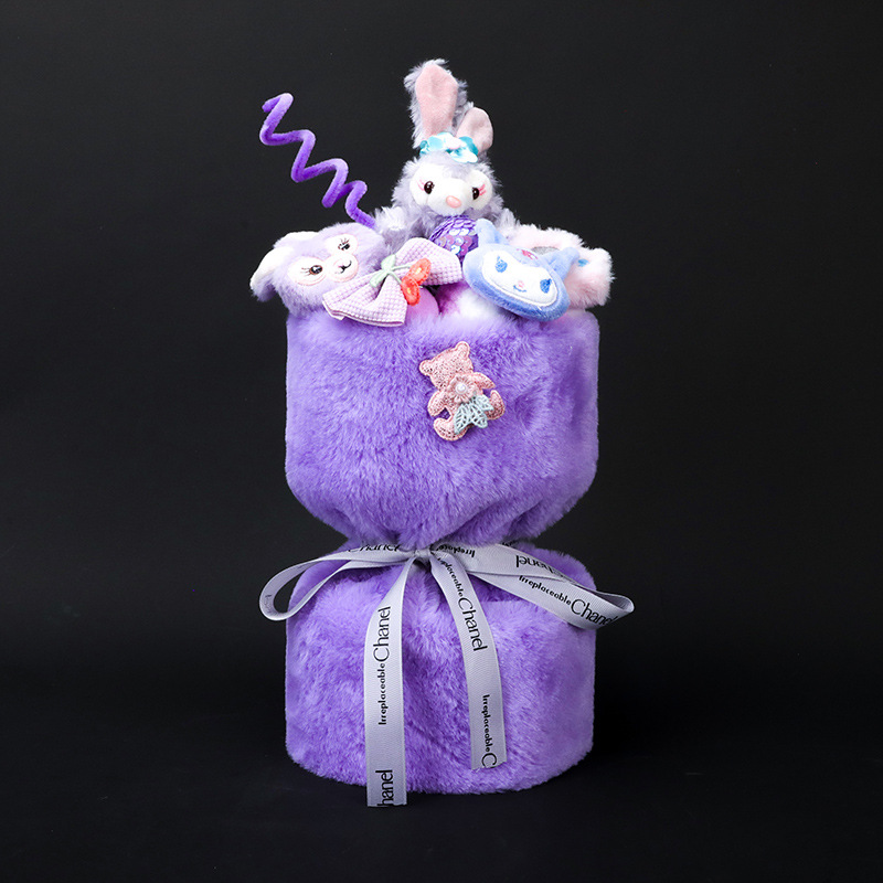 (procesamiento de liquidación) productos terminados 1 de junio día de los niños muñeca ramo de flores regalo para jardín de infantes muñeca ramo de flores para niños