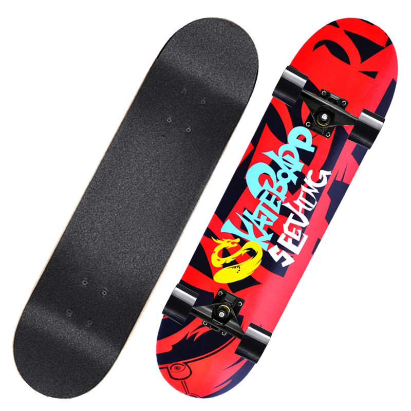 Patineta doble pescante versión juvenil para adultos niños y estudiantes de primer año estudiantes de primer año se especializan en patinetes de cuatro ruedas