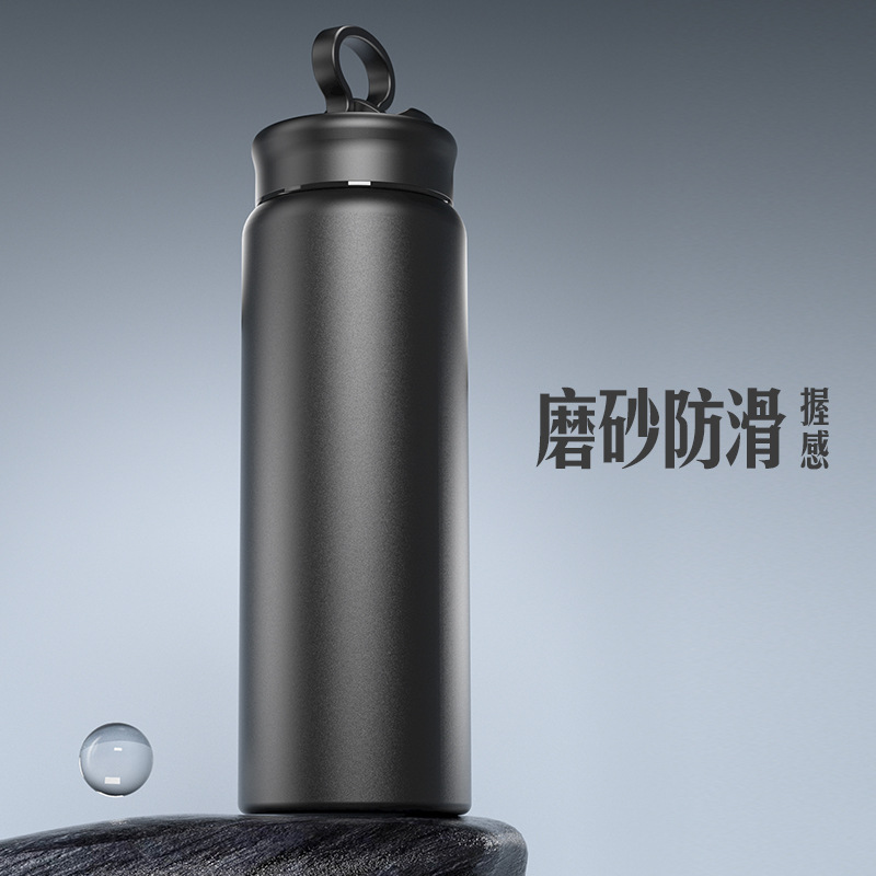 Taza de agua portátil para el hogar 304 taza de vacío portátil de acero inoxidable al aire libre simple taza de agua deportiva taza de té fábrica al por mayor