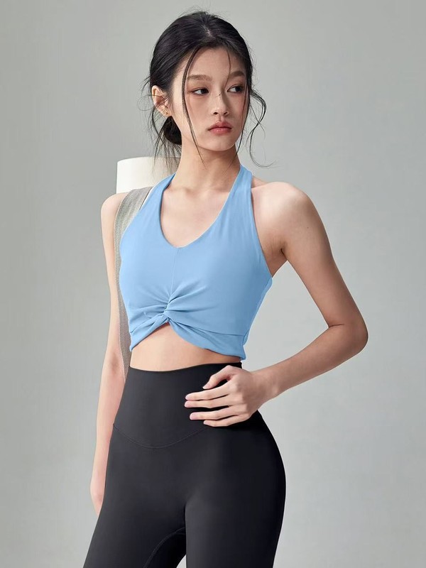 瑜伽背心女一体防震速干美背普拉提训练运动文胸健身服吊带运动型|undefined