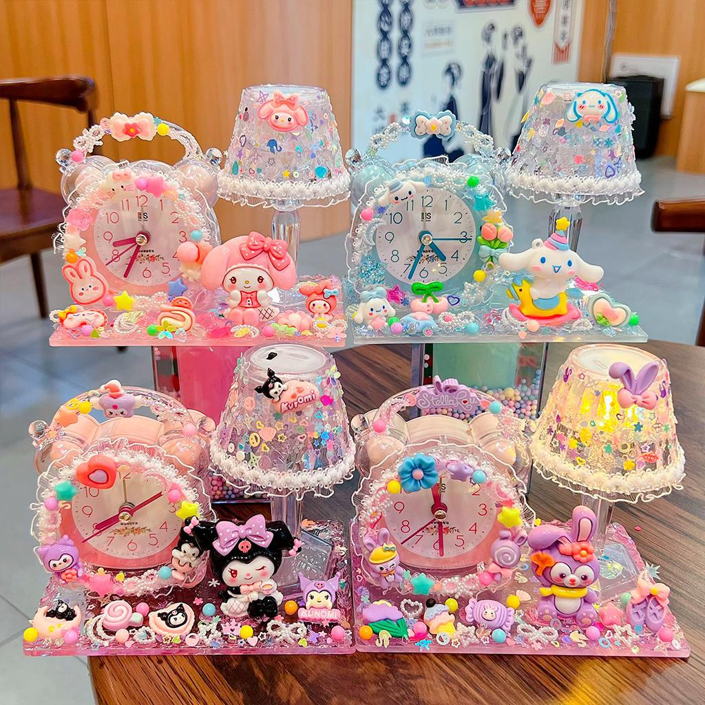 크리스탈 크림 접착제 DIY 소재 가방 알람 시계 야간 조명 테이블 여자 아이들을 보내 가벼운 재미를 데리러