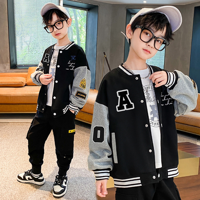 Uniforme de béisbol de camuflaje masculino modelo primavera y otoño 2025 nueva chaqueta elegante de moda para niños de tamaño medio a grande image 3