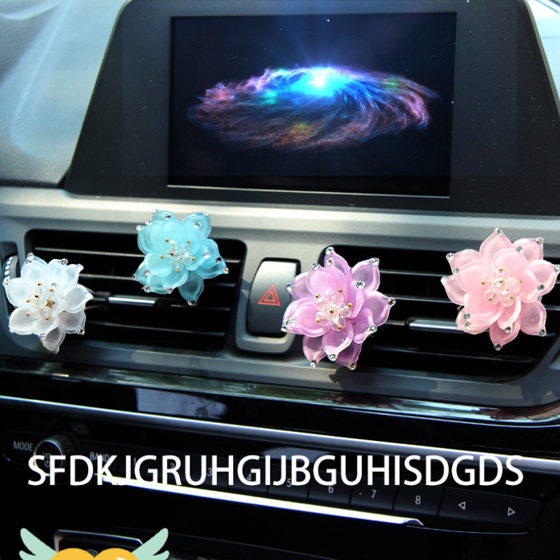 Flores creativas, fragancia de coche, fragancia, salida de aire, decoración de coche, decoración de coche, clip de aire acondicionado, estilo antiguo de doble capa
