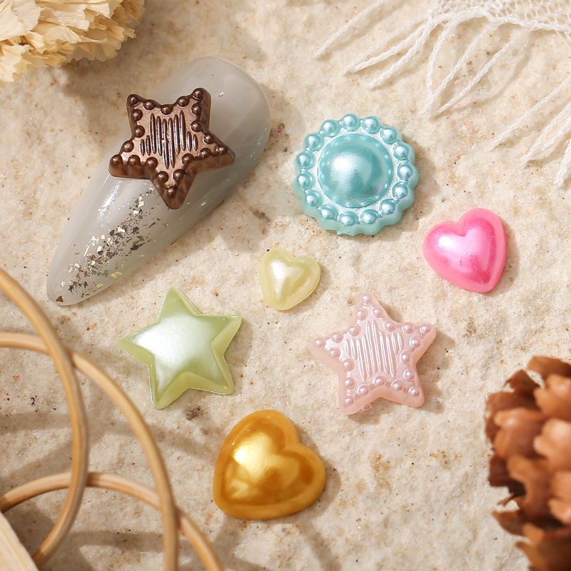 New pearl nails love trumpet light noodles mixed pearl paint three…
