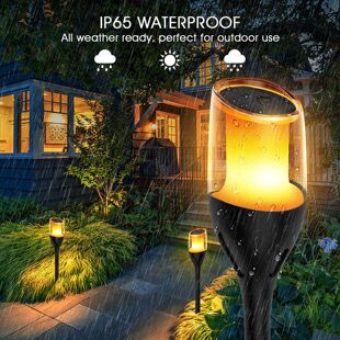 Cross-Border Hot Selling Solar Flame Lamp Courtyard Lawn Lamp Decorative Garden Lamp Ground Path Lamp Outdoor Waterproof
