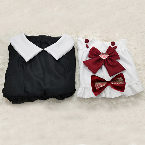 Halloween Vampire Little Devil Maid Lolita Gothic Black and Red Maid Cos Anime Cosplay Costume