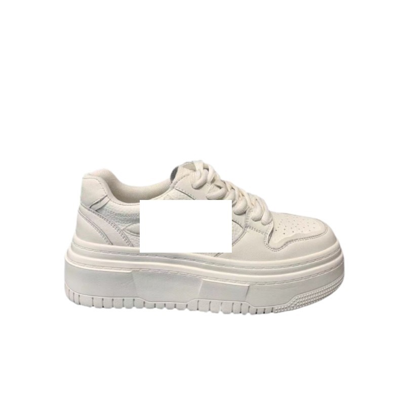 Zapatos blancos de alto grado estilo campus de las mujeres 2023 verano nueva suela gruesa aumento versátil zapatos de plataforma casuales zapatos de mesa