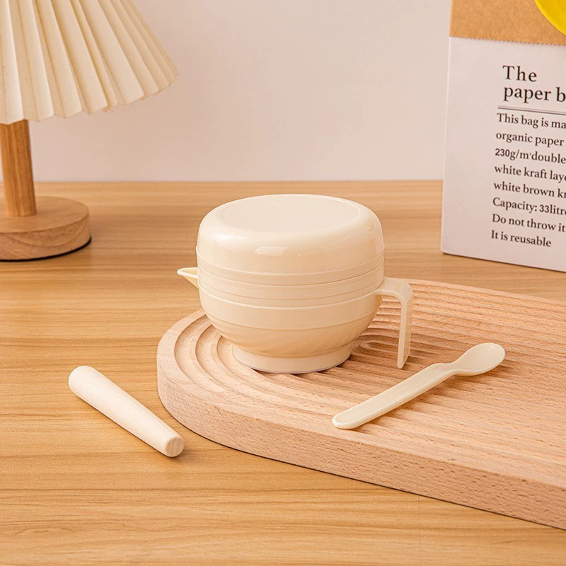 Children's bowl for chopping for supplementary food, set, manual chopper, food processor, cigarette holder