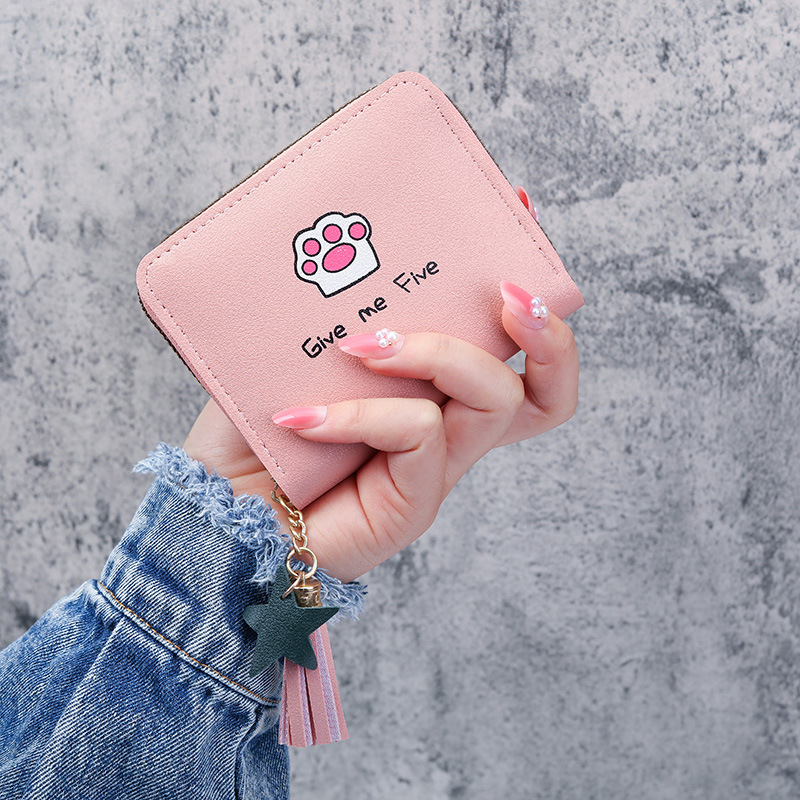 2021 Korean Style Wallet Women's Short Zipper Large Capacity Wallet Versatile Fashionable Simple Student Clutch Bag Storage