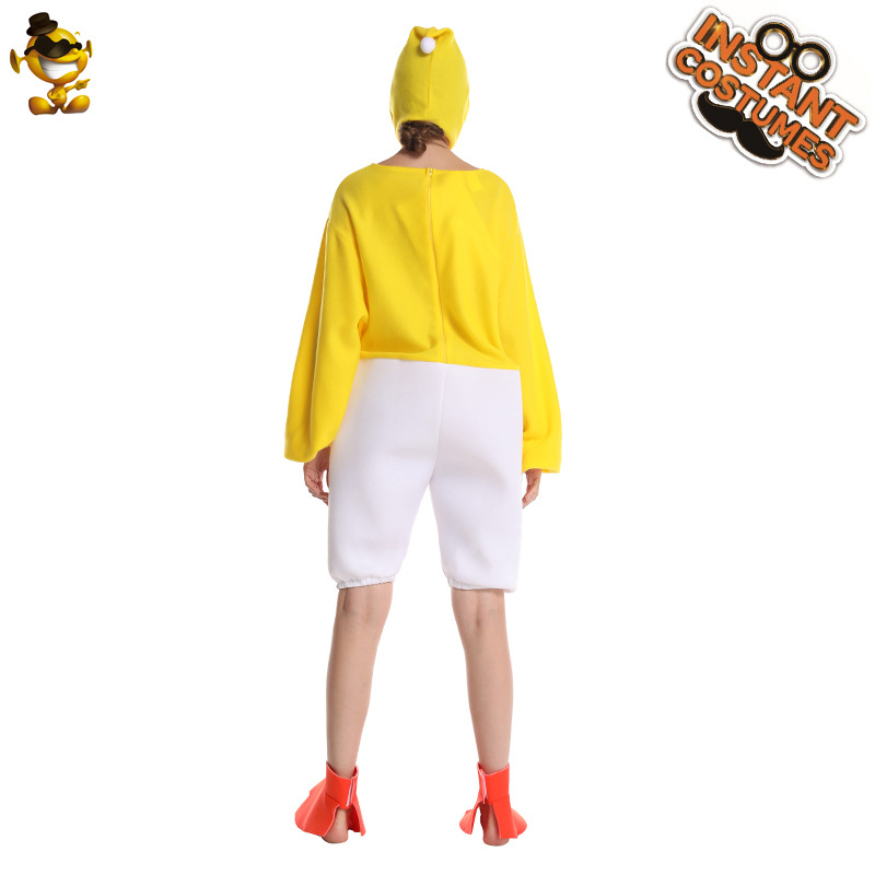 Adulto divertido Chick jumpsuit Cosplay traje etapa rendimiento vestido de fiesta distribución al por mayor