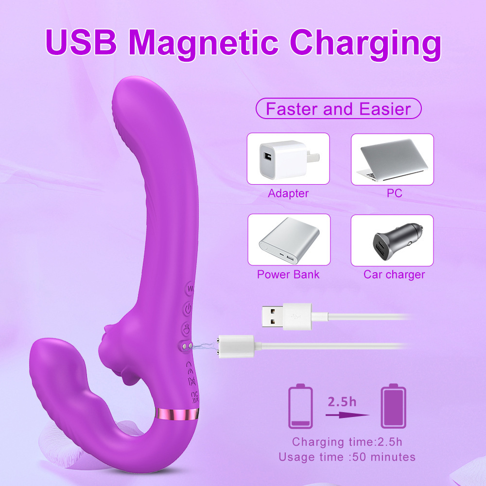 Vibrator Stimulator For Women Double Charging Massage Wand_voghion.com