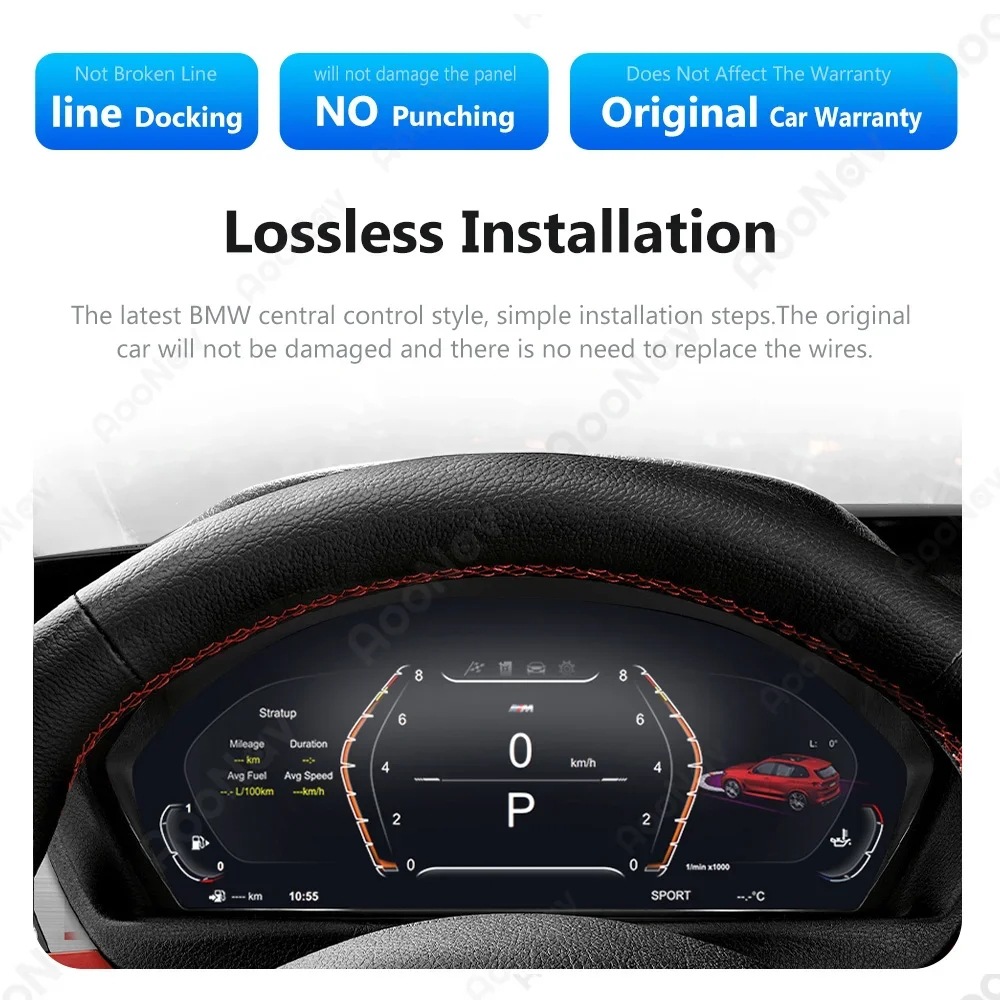 Suitable for Bmw 3 Series, 5 Series, 6 Series, 7 Series, X3, X4, X5, X6, F10, F11, F35 Modified Full Lcd Dashboard