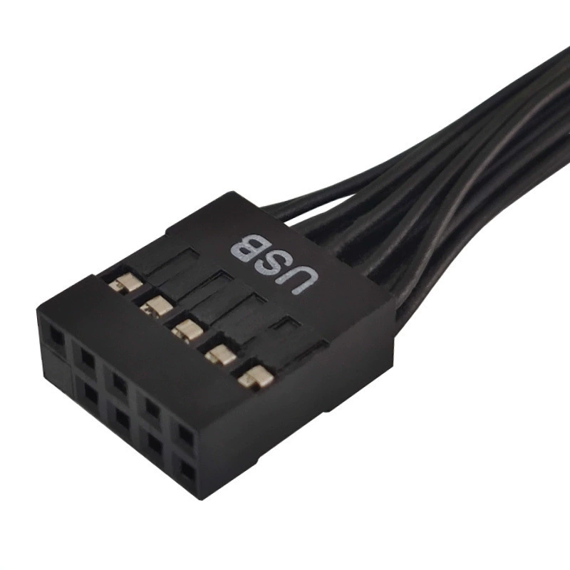 Настольная компьютерная материнская плата USB9 штекер вращение проводка 9 стежков, одноточечная удлинительная линия USB расширительная линия 1 точка 2 кабель данных