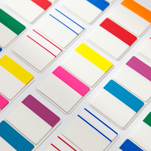 Fluorescent color label stickers textbook index stickers student bookmark stickers mark stickers instruction stickers ins sticky note stickers