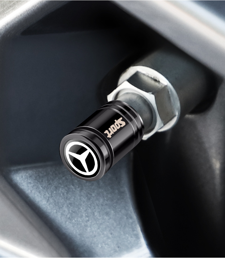 Suitable for Mercedes-Benz C- Class E300L/GLC/GLB car tire valve cap anti-theft valve core cover dust cover