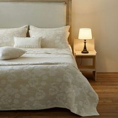 綿麻三層ベッドカバー3点セット220*240cm B&Bモデルルームソフトデコレーションシンプル厚手ベッドシーツブランケット