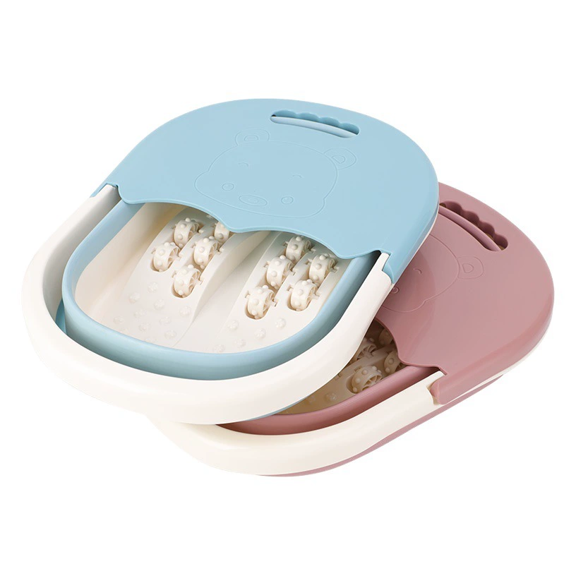 Ванночка для ног, утолщенная и складная, портативная ванночка для массажа ног, бытовая ванночка, удобная ванночка для ног для студентов.