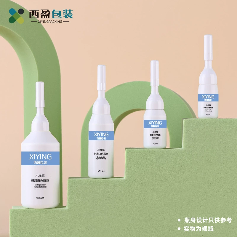 Новая модель флакона Xiying, 10 мл, белый, пластиковый, с дозатором-помпой, для образцов, одноразовый, для оригинальных жидкостей.