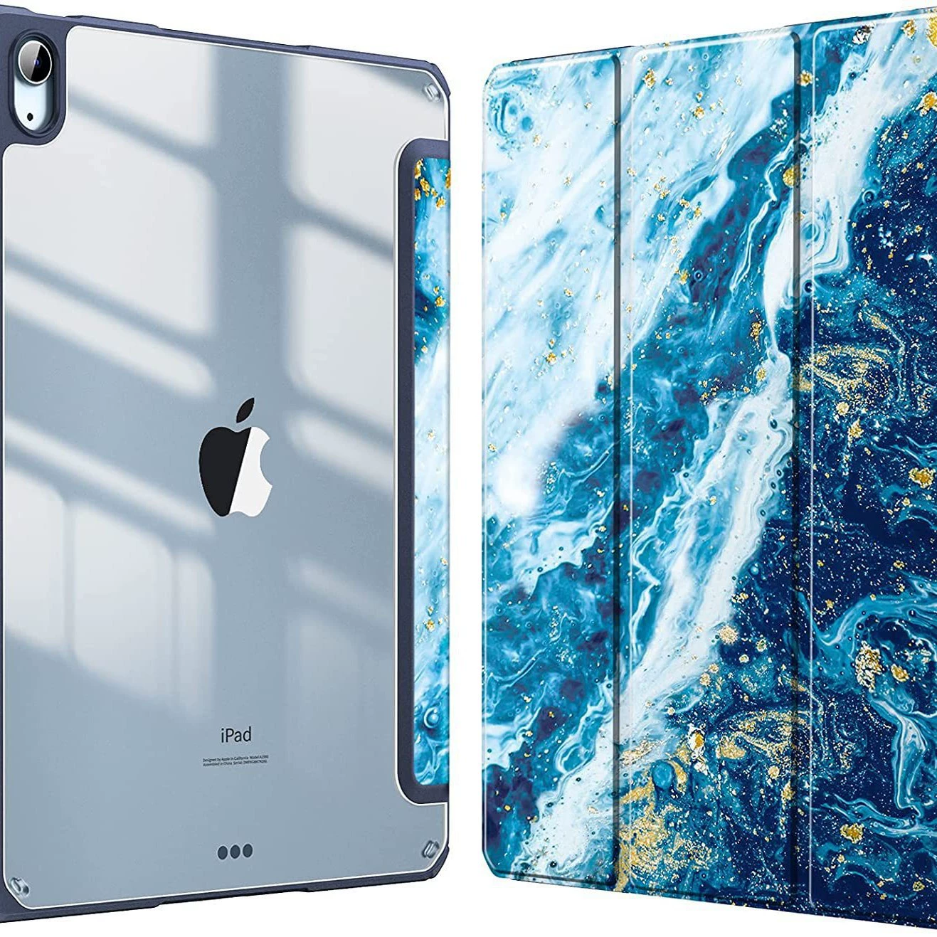 Чехол для таблицы подходит для iPad 10.9 Air 4TH поколения 2020 Tabu TPU прозрачный и ультра-тонкий