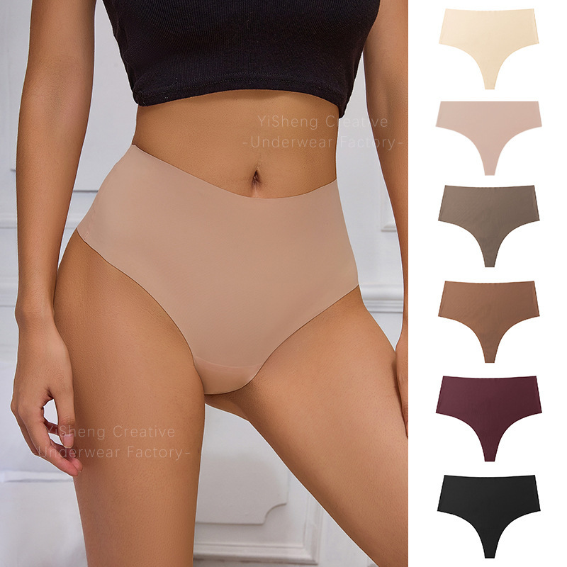 Plus-Size Women's Seamless Ice Silk High-Waist Antibacterial Pure Cotton Crotch Thong Panties Amazon Shein Temu Plus-Size Women's Seamless Ice Silk High-Waist Antibacterial Pure Cotton Crotch Thong Panties Amazon Shein Temu