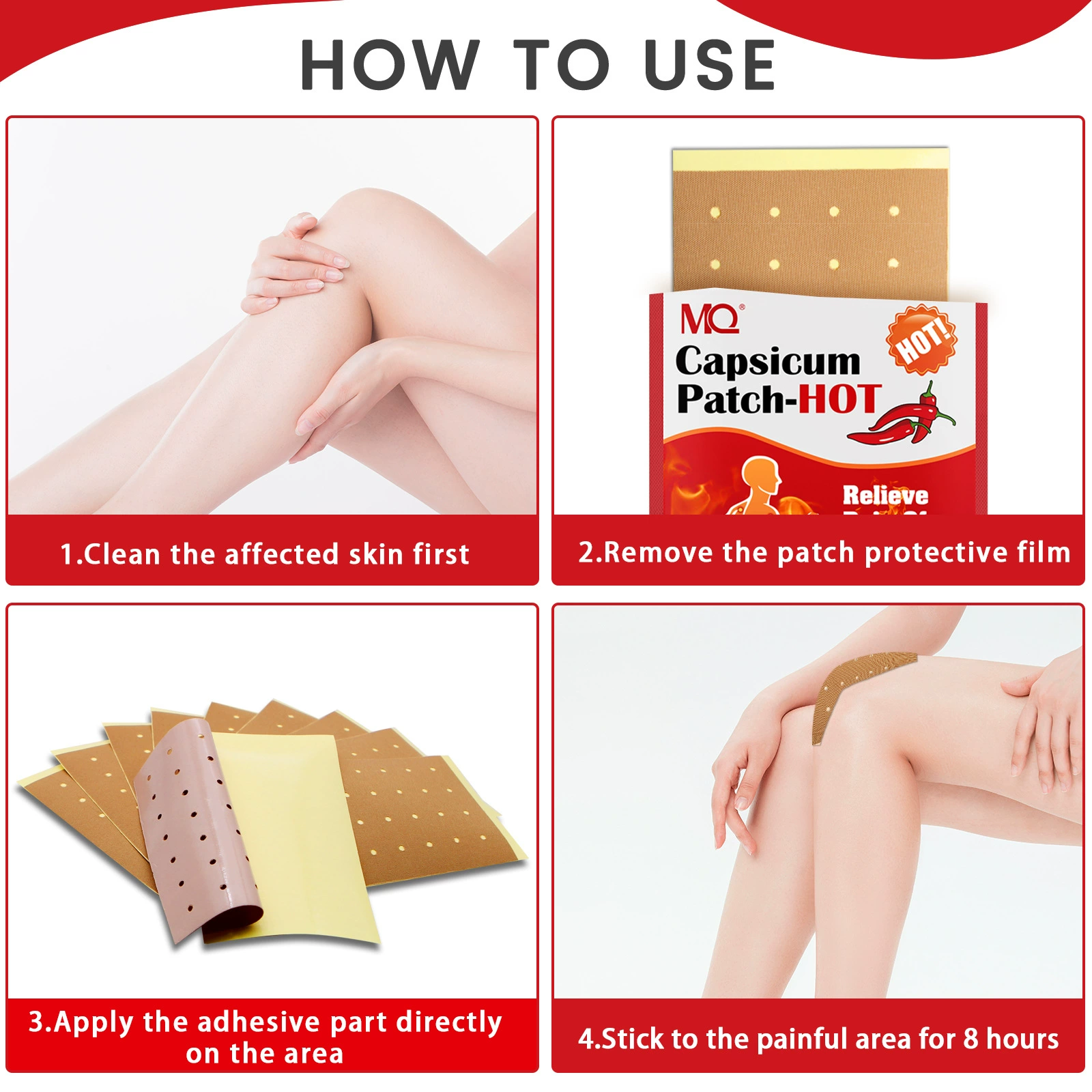 Перекрестная/граничная-plaster наклейка чили патч производитель CapsicumPlasterHot шейно-шейный пояс wholesale чили патч