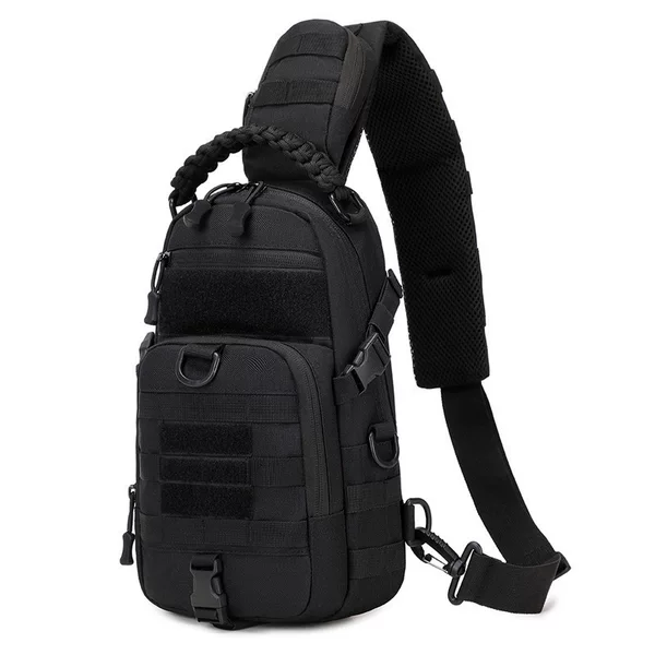 Outdoor Umbrella Rope Oxford Cloth Military Fan Chest Bag Multifunctional Waterproof Outdoor Sports Shoulder Bag Men's Chest Bag Cross-Border War
