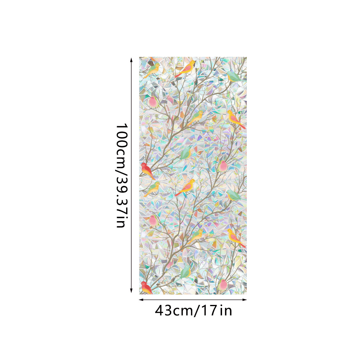 140g Weight Glass paster Home Textiles & Decor Type PVC Material Leaf Pattern Casual, Pastoral Style Casual Pastoral Leaf PVC Glass Paster Wall Art 41