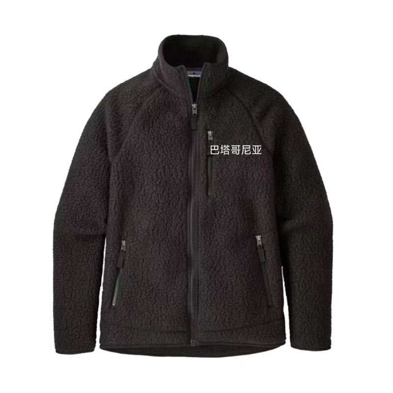 New outdoor mountain-style windproof, cold-resistant, warm stand-collar fleece jacket for men